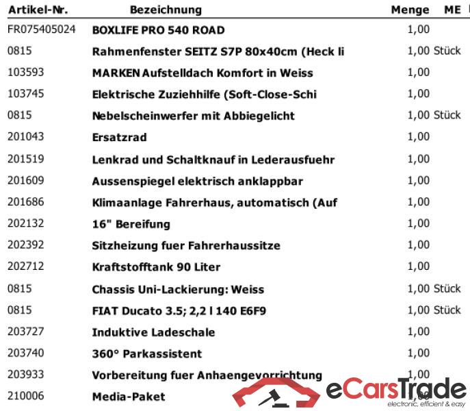 KNAUS Knaus Boxlife  Pro 540 Road FIAT Ducato 3.500 kg*** (103 kW / 140 PS); Frontantrieb; Euro 6e #2