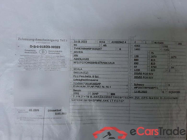 Skoda Scala ´19 Scala Ambition 1.0 TSI 81KW AT7 E6d #1