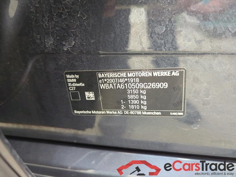 BMW X5 ´18 Baureihe X5 xDrive 45 e M Sport 3.0 290KW AT8 E6d #4