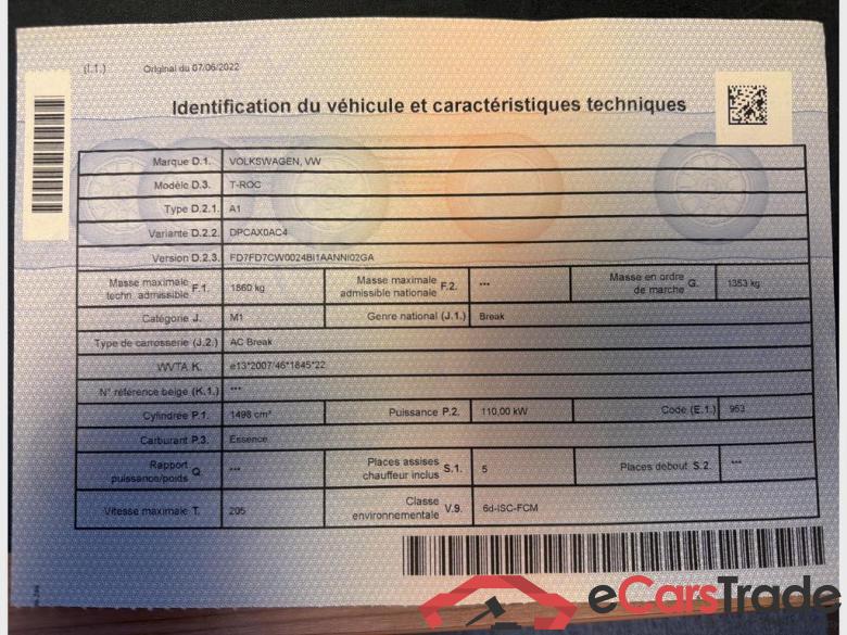 VOLKSWAGEN T-Roc T-Roc Life Business 1.5 TSI OPF 110 kW (150 ch) 7 vitesses DSG #4