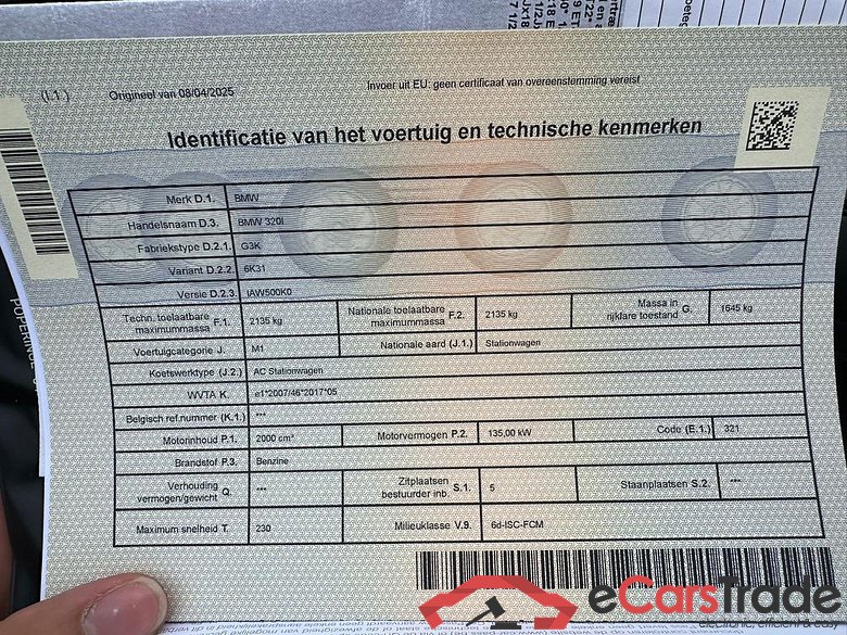 BMW 3 SW (G21) Touring 320iAS OPF (EU6AP) #6