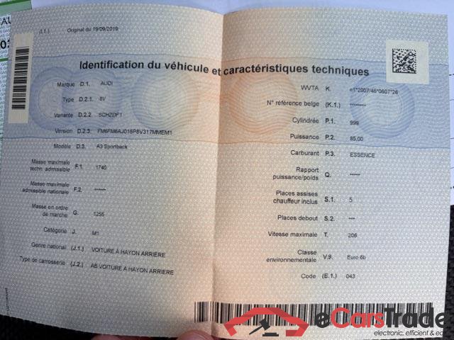 AUDI A3 Sportback Audi A3 Sportback 1.0 TFSI 85(116) kW(PS) 6-speed #6