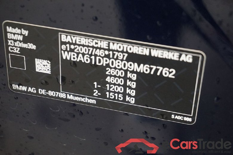 Baureihe X3 xDrive 30 e 2.0 215KW AT8 E6d #6