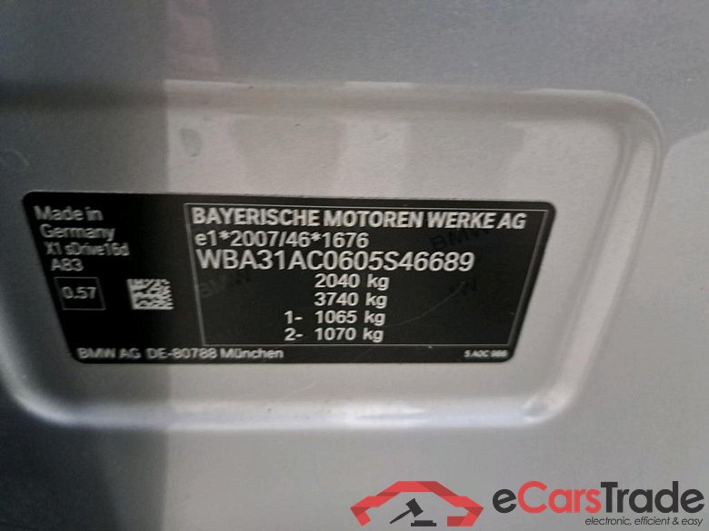 BMW - BMW X1 sDrive16dA 116PK Advantage Pack Business & Driving Assitant Plus & Rear Camera & Towing Hook #6