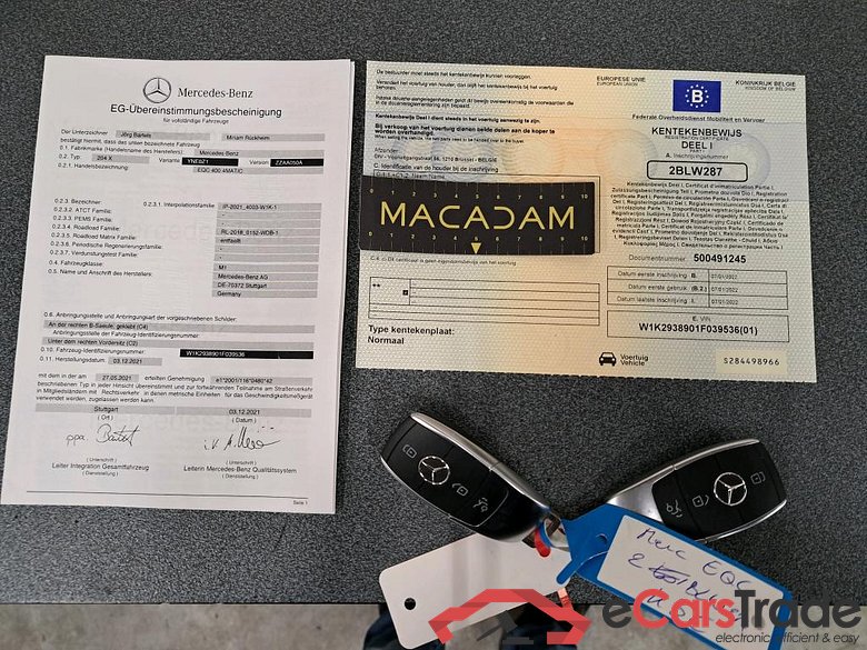 MERCEDES - MER EQC 400 4MATIC Business Solution 408PK With Smartphone Integration  * ELECTRIC * #4