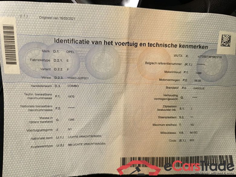 Opel Combo 1.5 Turbo 55kW 2.0T L1H1 Edition 4d #6