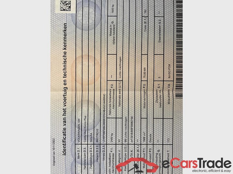 VOLKSWAGEN Caddy Maxi Caddy Maxi 2,0 l TDI EU6 75 kW 6V Empattement Long #3