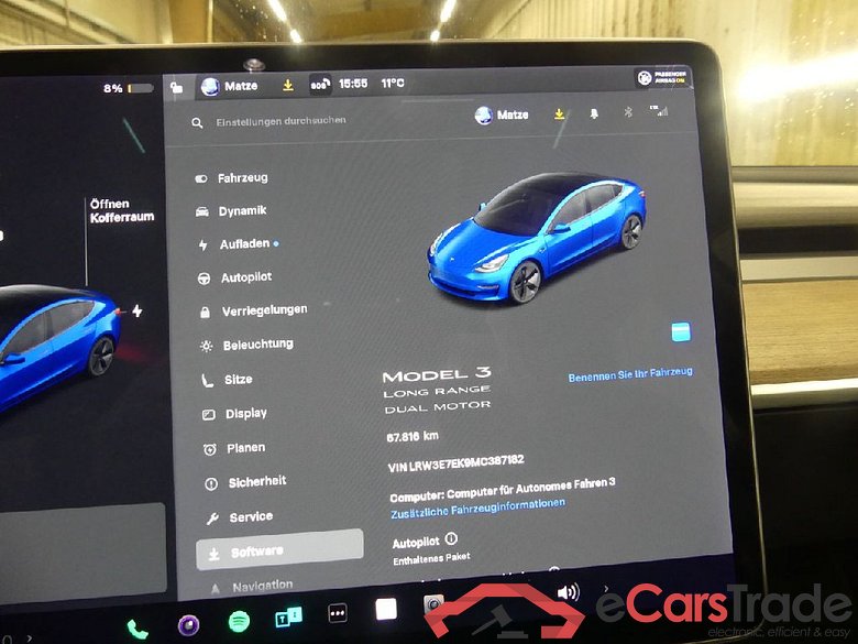TESLA Model 3 Langstreckenbatt. Allradantrieb Dual Motor 4d 366kW #6