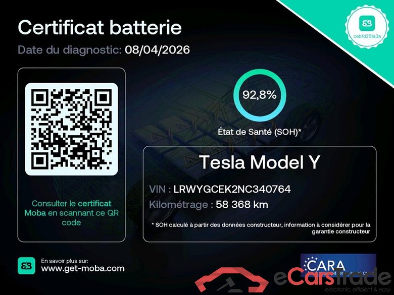 TESLA Model Y  2020  5P  SUV Grand Autonomie Dual Motor AWD #2