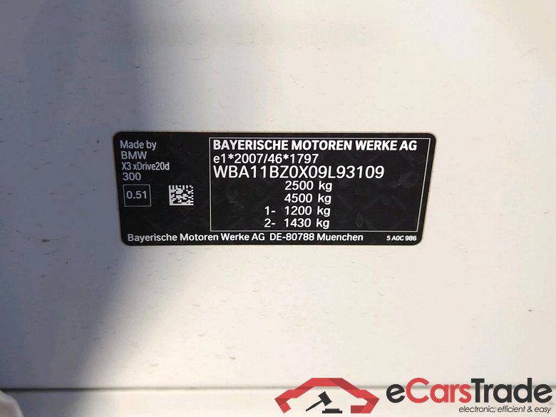 Baureihe X3 xDrive 20 d M Sport 2.0 140KW AT8 E6d #4