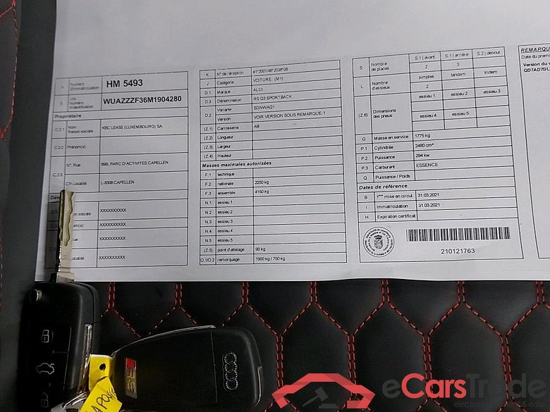 AUDI - AUD Q3 SB RS 400PK With MMI Nav Plus & RS Sport Seats & Virtual CockPit Plus & Sport Exhaust & Matrix LED & Cruise Control & Comfort Key & Surround Cameras & 21 Inch Alloy  * PETROL * * PETROL * #4